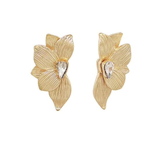 Half Flower Earrings - Picture 1 of 1